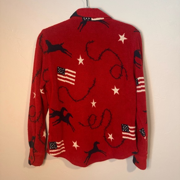 Vintage Circle T Roughrider Western Shacket Shirt Button Down Horse Cowgirl - Picture 5 of 13